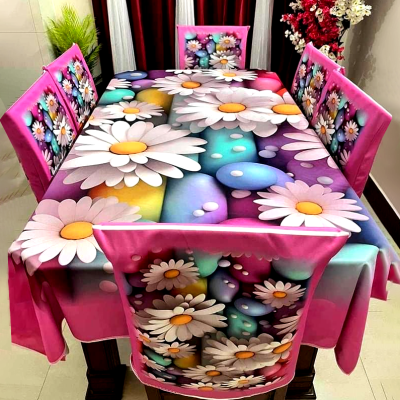 China Premium 3D Print Table Cloth Set